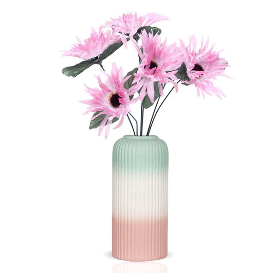 Ceramic Fancy Design Multicolor Flower Vase For Home Decoration